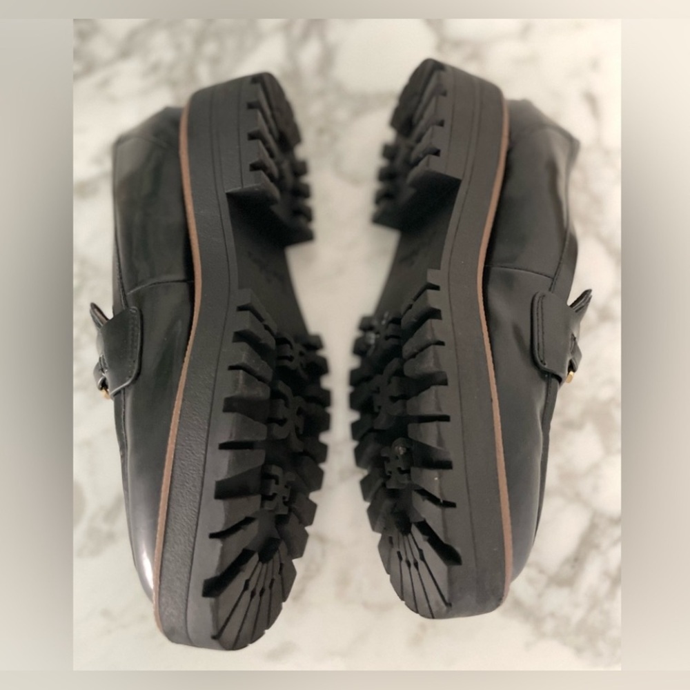 Sam Edelman Chunky Lug Penny Loafer Size 8.5 Black Laurs - Picture 7 of 13